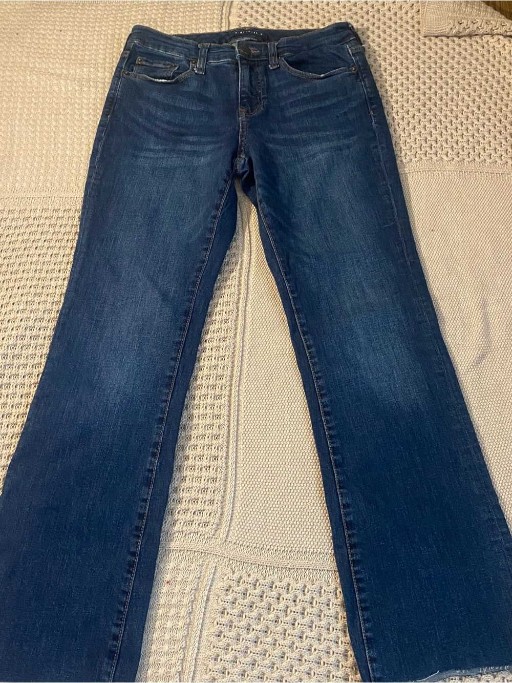 Aeropostale High-Rise Dark Blue Flared Women’s Jeans size 8R - Picture 2 of 9